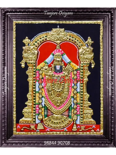 Balaji Tanjore Painting of Tirupati Balaji